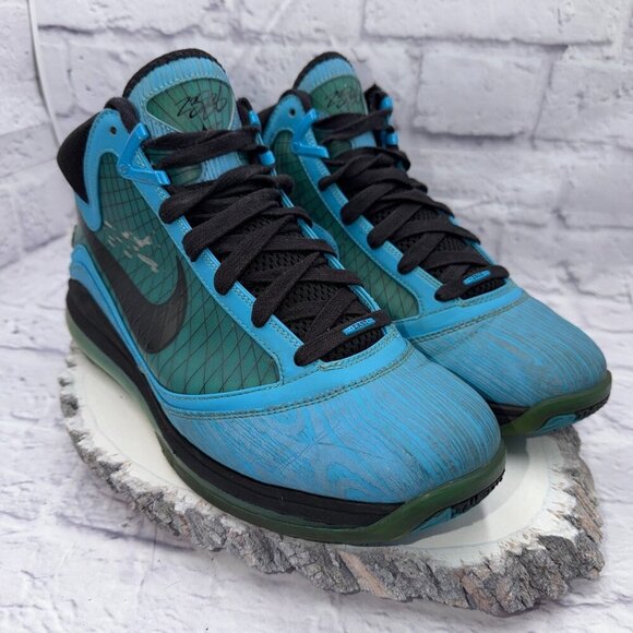 Nike Air Max 2010 LeBron 7 \'All Star\' Shoes Men\'s Size 11 Chlorine Blue Flywire main image 5
